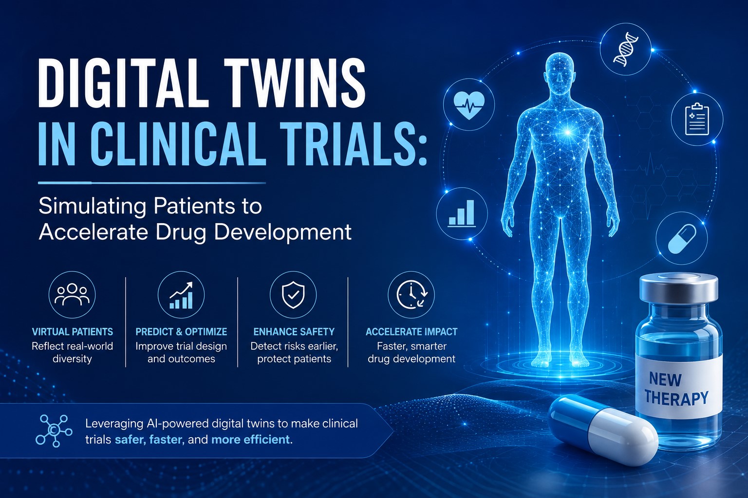 Digital Twins in Clinical Trials: Simulating Patients to Accelerate Drug Development